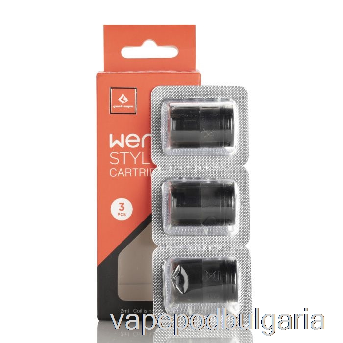 Vape 10000 Дръпки Geek Vape Wenax Stylus Replacement Pods 2ml Wenax Stylus Pods